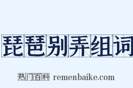 琵琶别弄组词是什么意思的图片